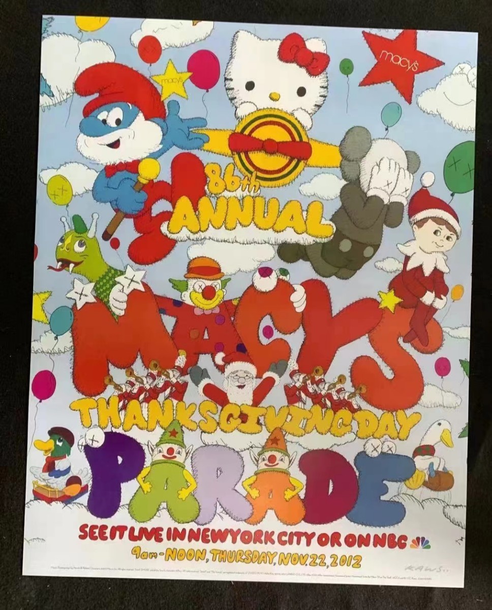 非売品 2012年 KAWS x Macys Parade ポスター BANKSY 村上隆 奈良美智
