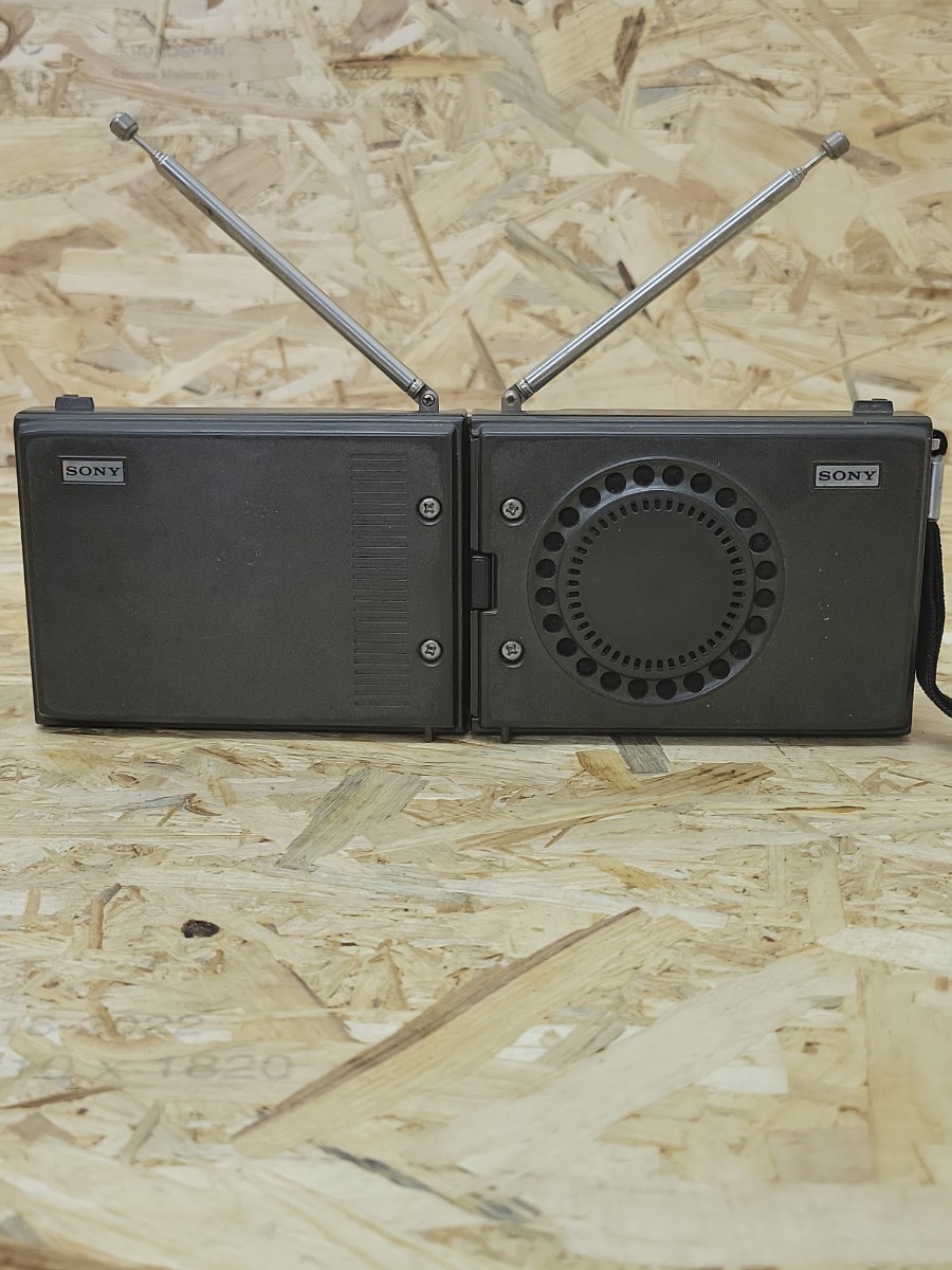 D 当時物 SONY ICF-7800 FM/SW/MW 3BAND RECEIVER ポータブルラジオ