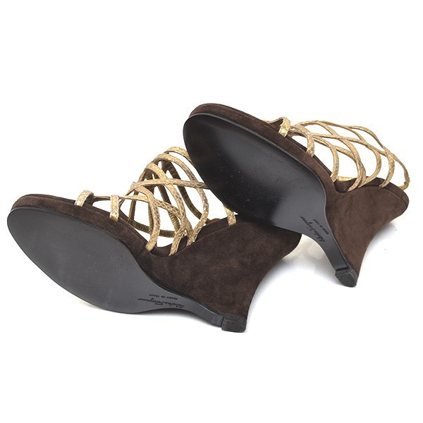 サルヴァトーレフェラガモ Salvatore Ferragamo ウェッジソール