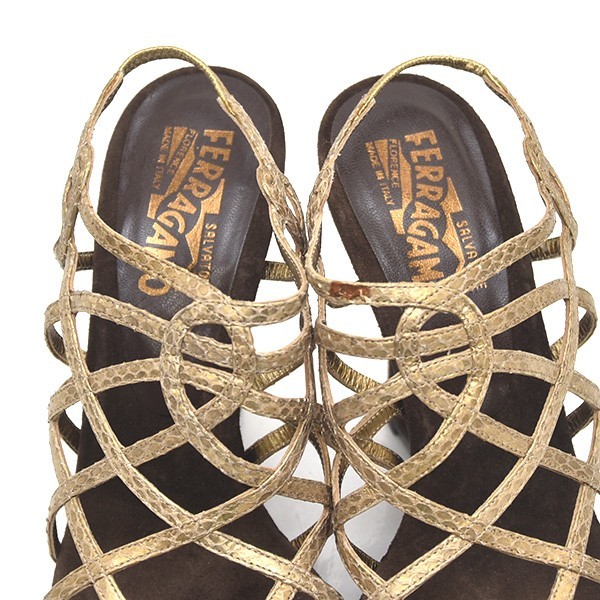 サルヴァトーレフェラガモ Salvatore Ferragamo ウェッジソール
