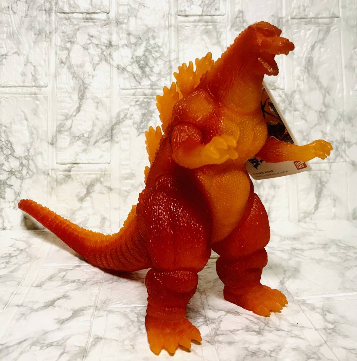 バンダイ ソフビ バーニング オレンジ ゴジラ 約20cm タグ付き 劇場
