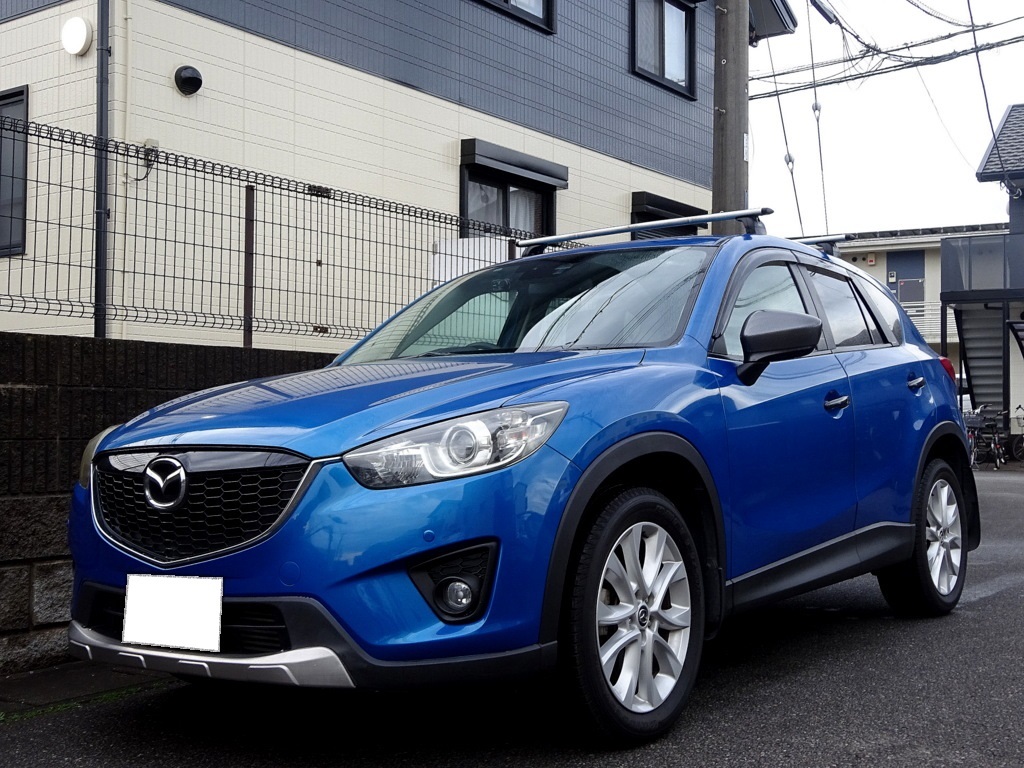 4WD 車検満タン CX-5 XD Lパッケージ クリーンディーゼルターボ 衝突軽減ブレーキ HDDナビ TV バックモニタ- スマキー 黒本革 クルコン ETC