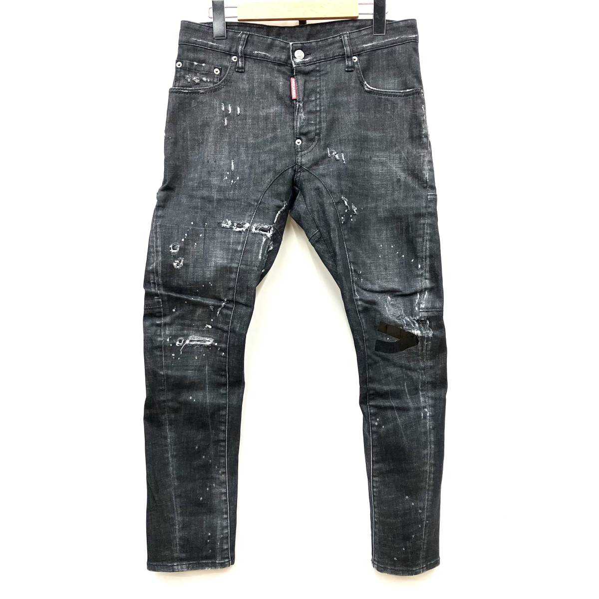 DSQUARED2 ディースクエアード Tidy biker jean クラッシュ バイカー 