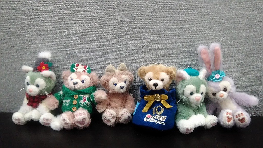 ディズニー TDS ダッフィー シェリーメイ ジェラトーニ ステラ・ルー ぬいぐるみストラップ 6点 6C45 【60】