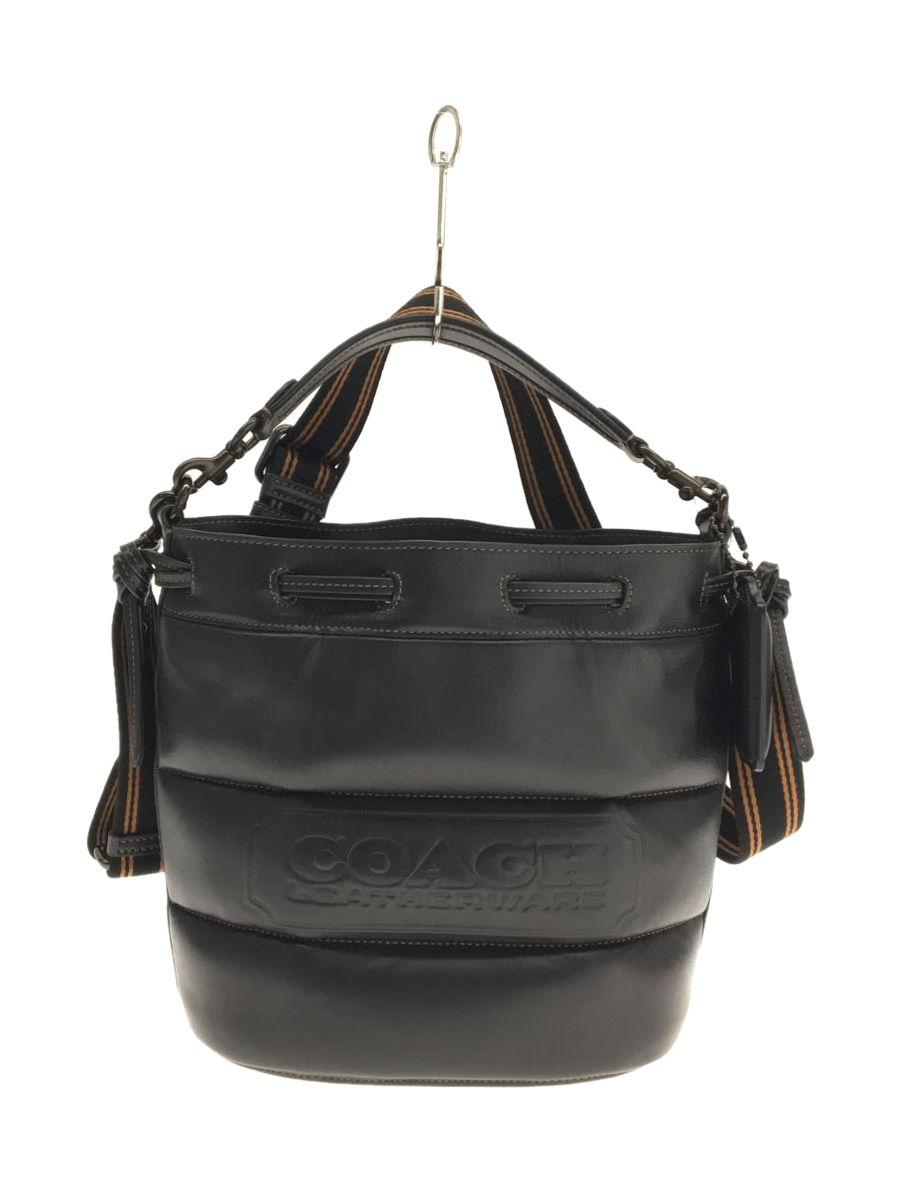 COACH◆ショルダーバッグ/-/BLK/無地/C6955