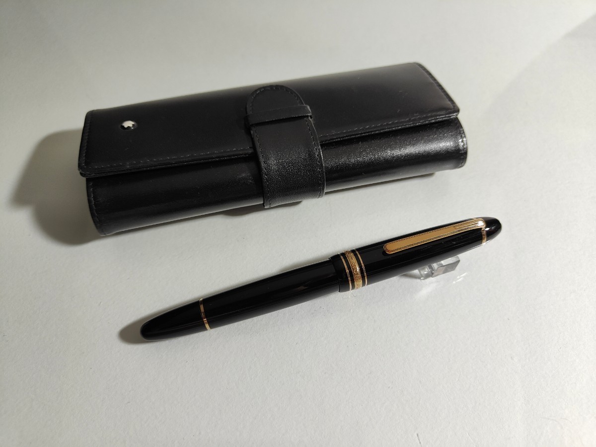 MONTBLANC　万年筆　MEISTERSTUCK 　ペン先14C　ブラック MONTBLANC MEISTERSTUCK №147 14K F？ ブラックxゴールド /モンブラン