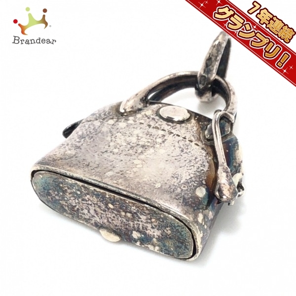 エルメス HERMES ペンダントトップ - 金属素材 シルバー バッグモチーフ アクセサリー（他）