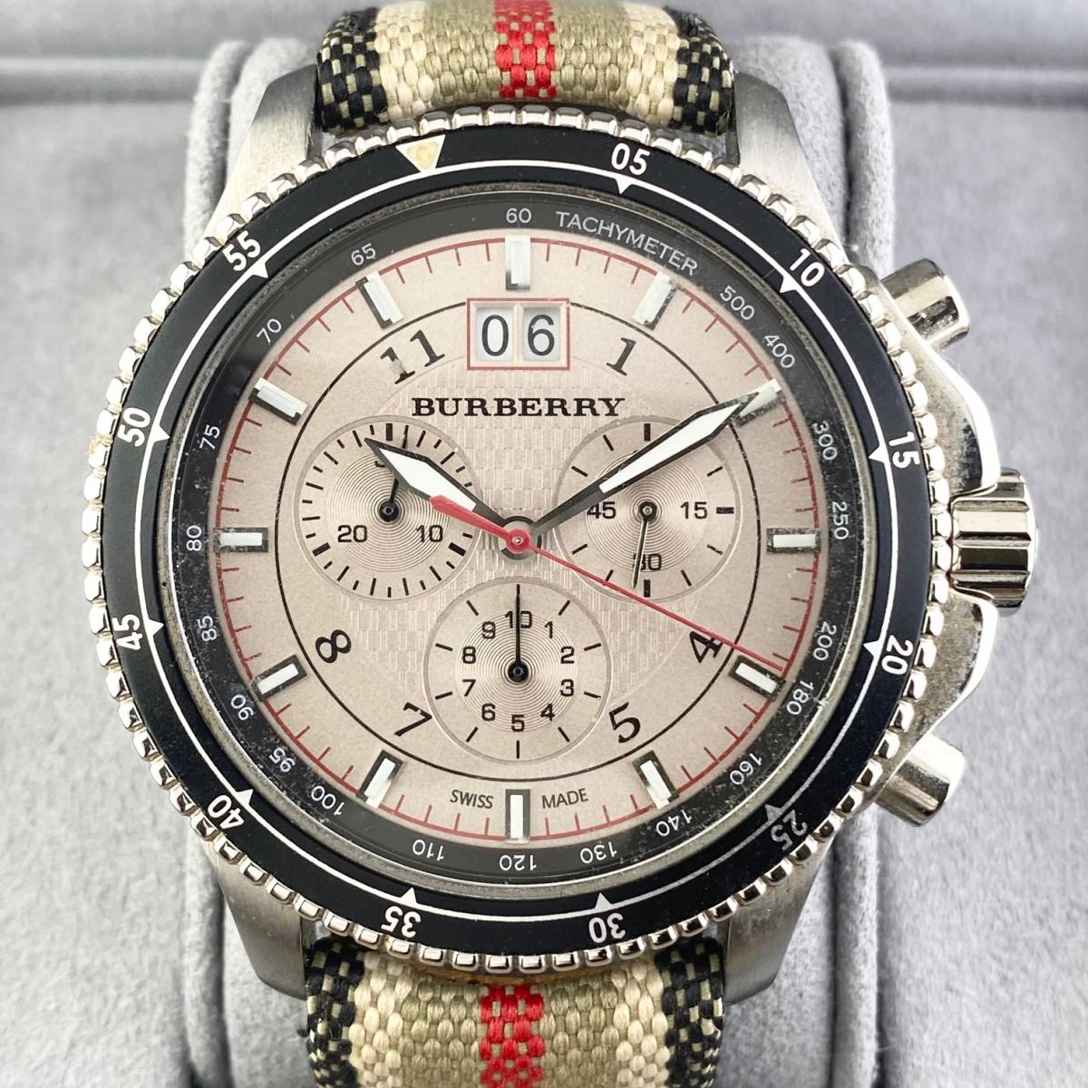 BURBERRY BU7600 クロノグラフ メンズ腕時計 Burberry Stainless Steel 