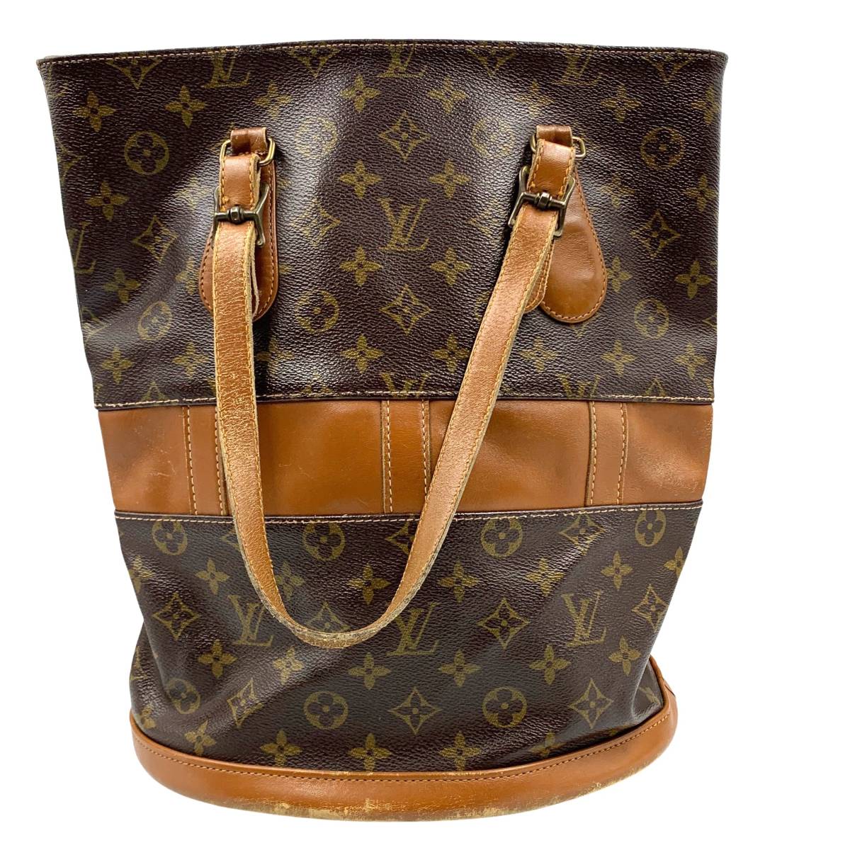 LOUIS VUITTON モノグラム バケット型 ハンドバッグ Louis Vuitton ルイヴィトン ヴィンテージ USA製 モノグラム バケット