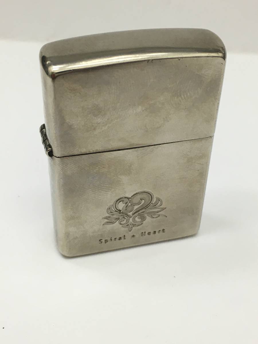 ZIPPO 既知 スターリングシルバー スパイラルハート 2001