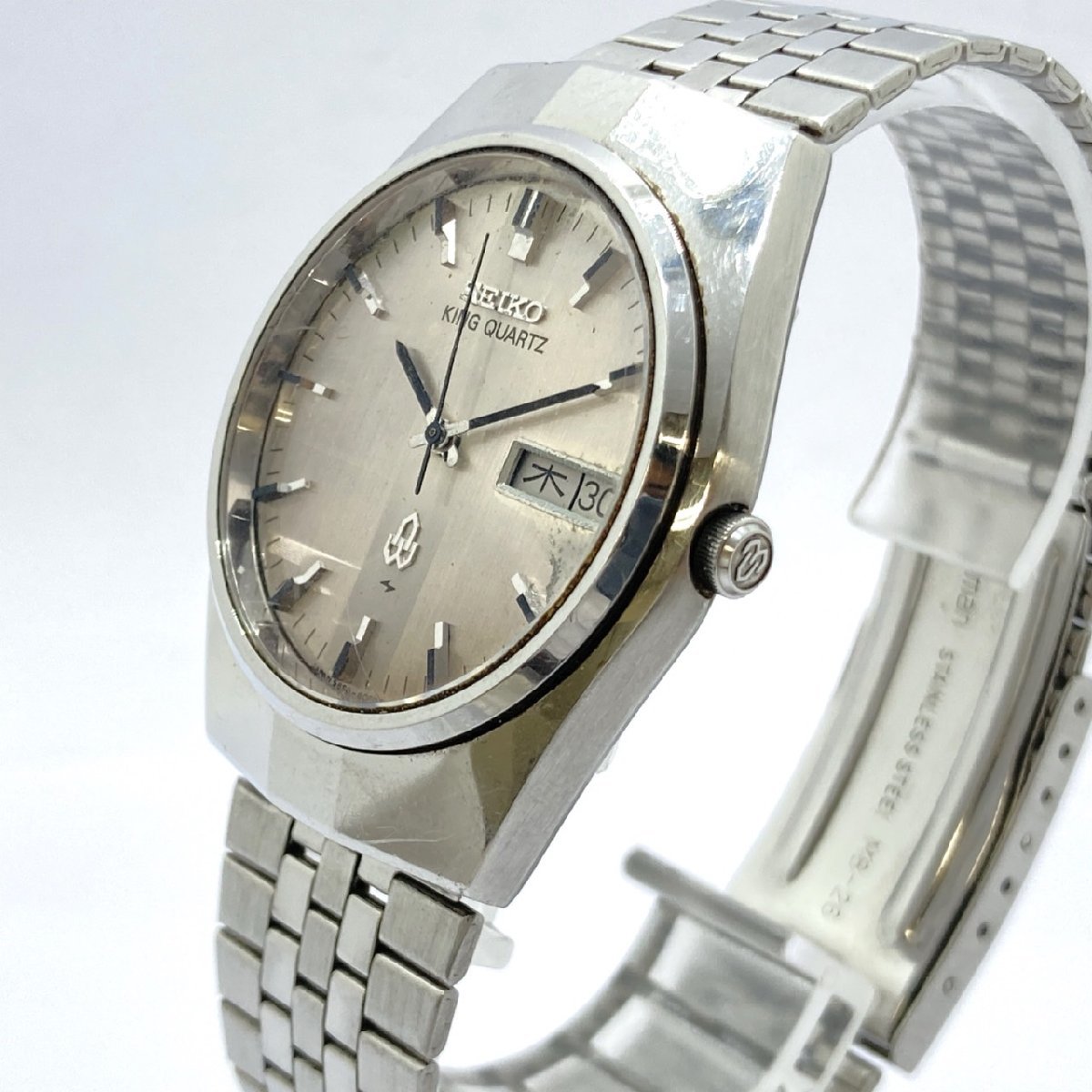 1円～【動作品】SEIKO セイコー KING QUARTZ キングクオーツ 5856-8040
