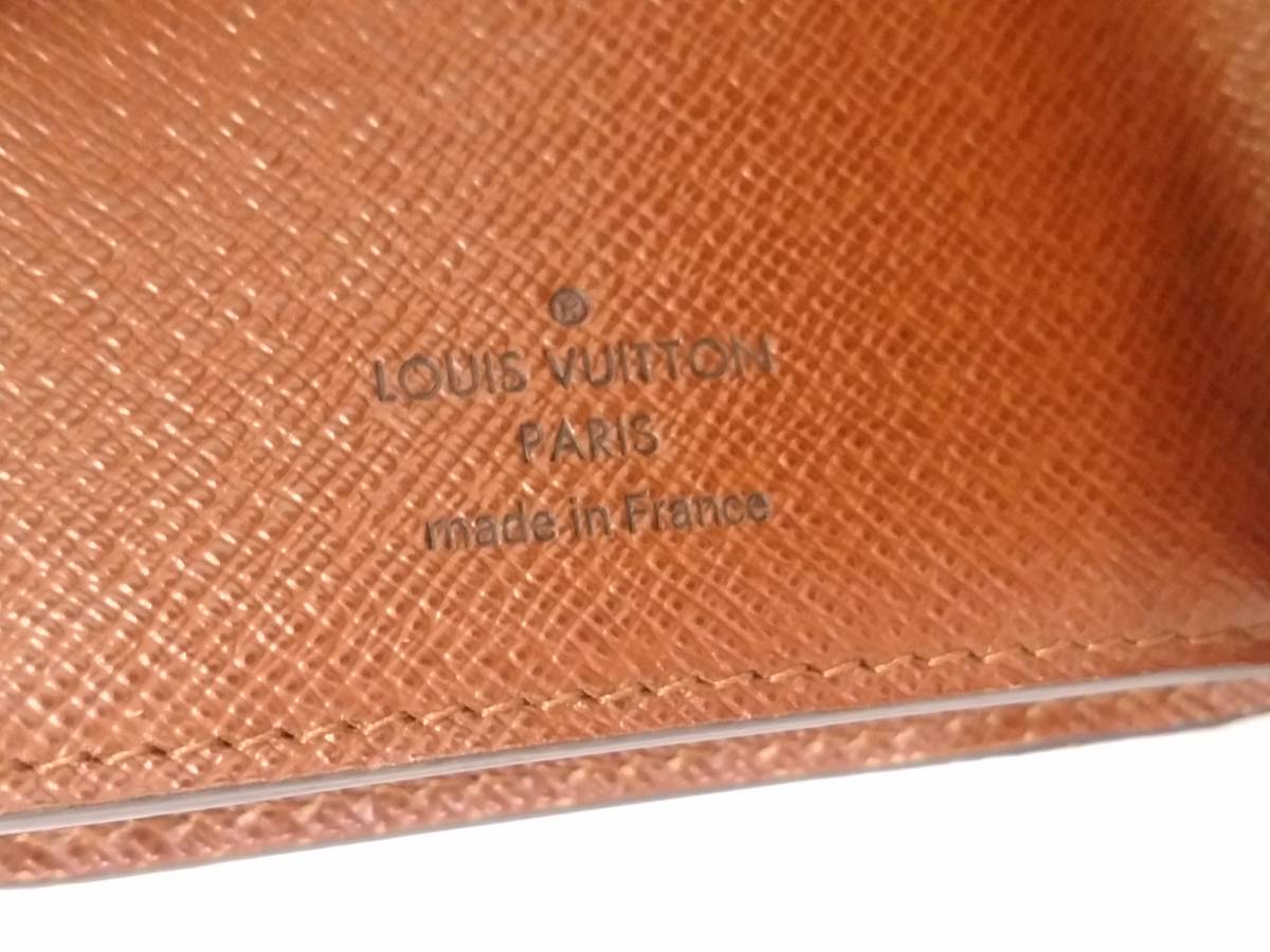 美品】LOUIS VUITTON ルイヴィトン モノグラムライン ポルトフォイユ 