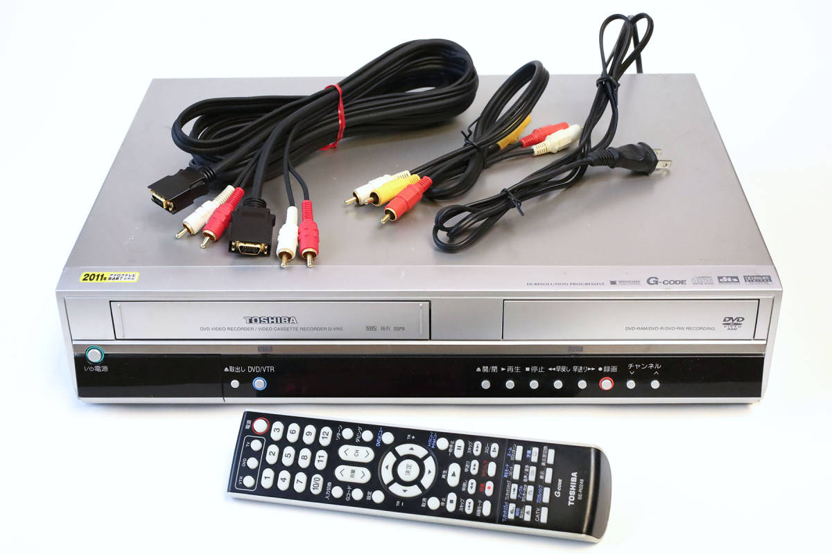 DVD+VHS ビデオデッキ 東芝製 D-VR5 リモコン付き D-VR5 TOSHIBA VHS |