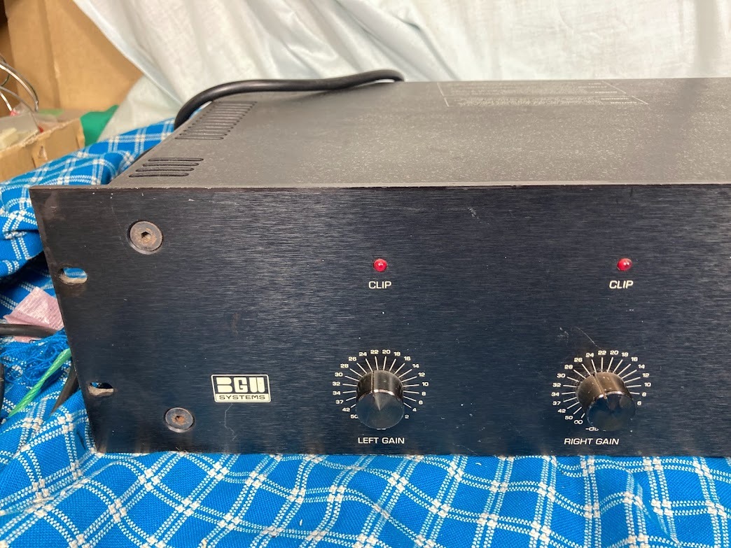 【希少】BGW SYSTEMS Model 250D パワーアンプ 本体 BGW 初期不良保証 完動品 250D ファンレスパワーアンプ - BGWファン