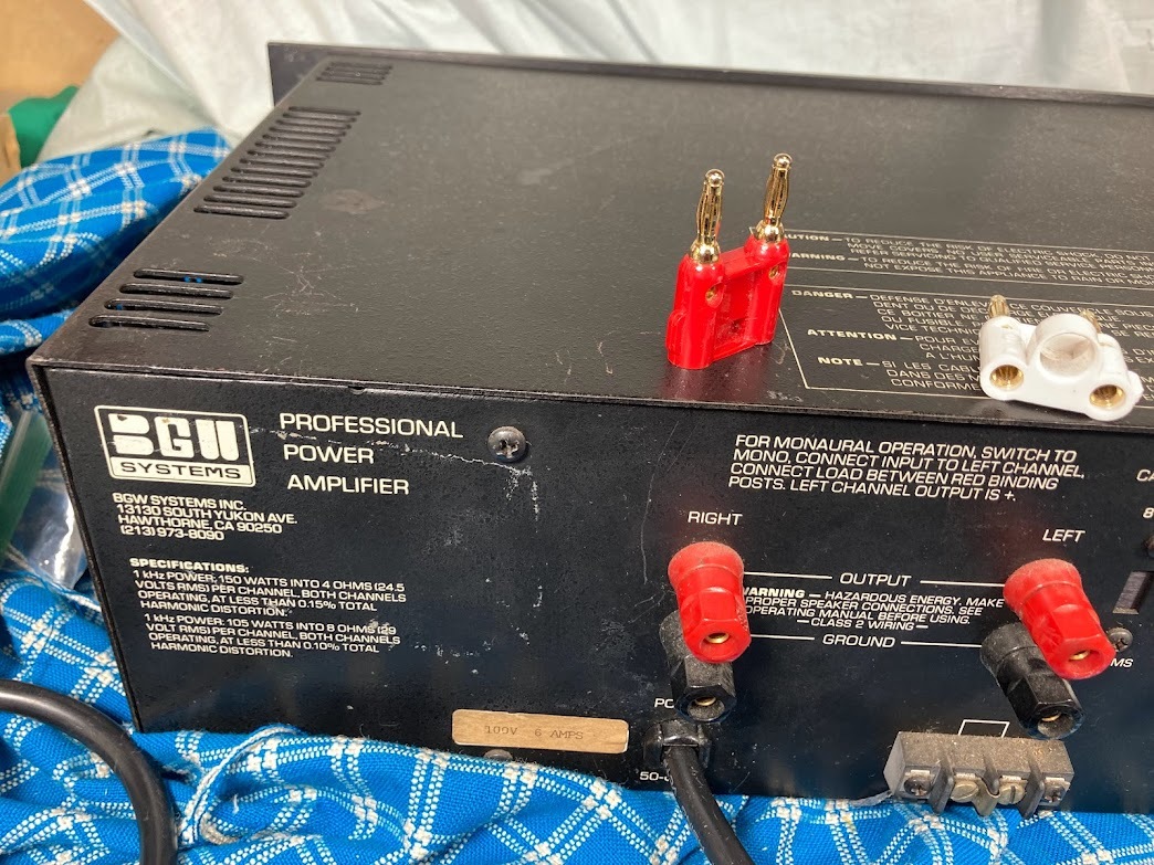 BGW 初期不良保証 完動品 250D ファンレスパワーアンプ - BGWファン