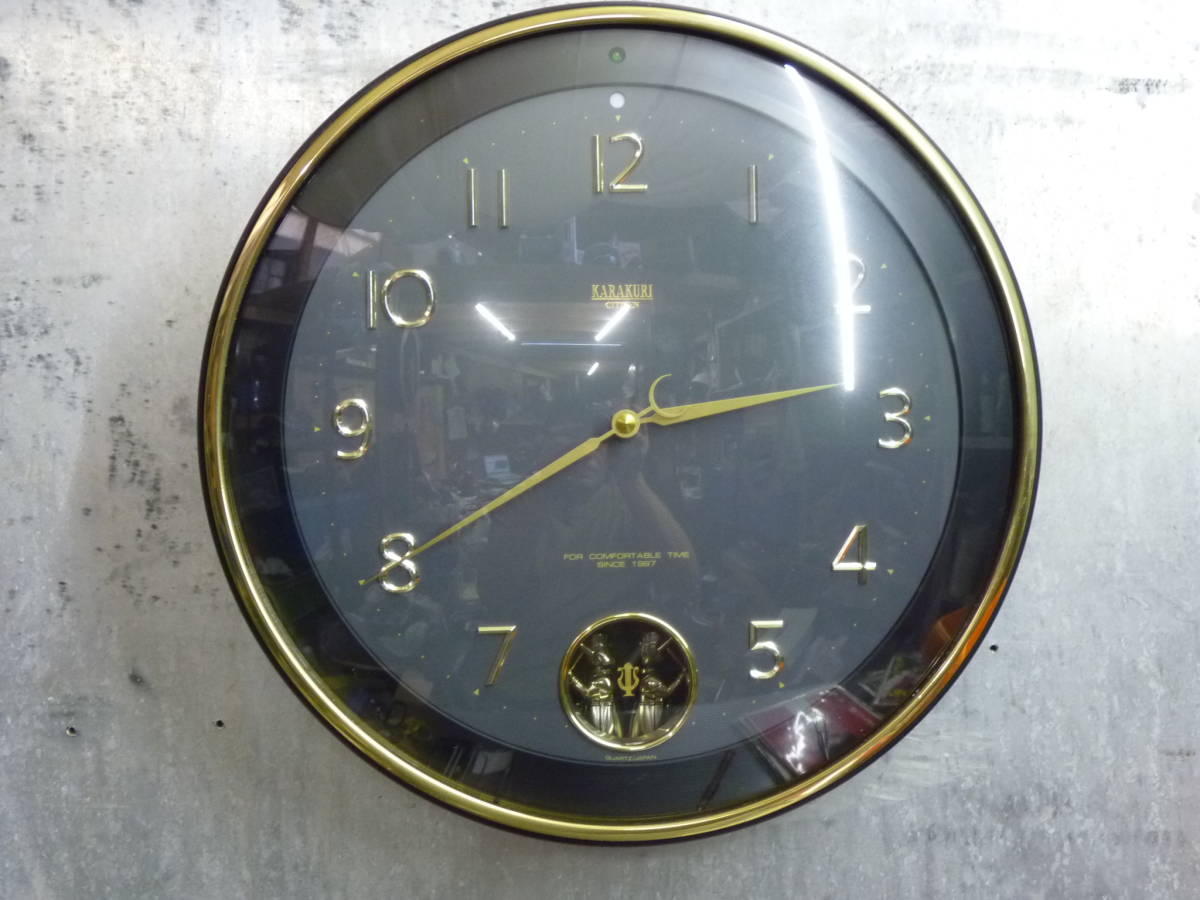 （管1221）シチズン カラクリ時計　 CITIZEN からくり KARAKURI 　作動OK！