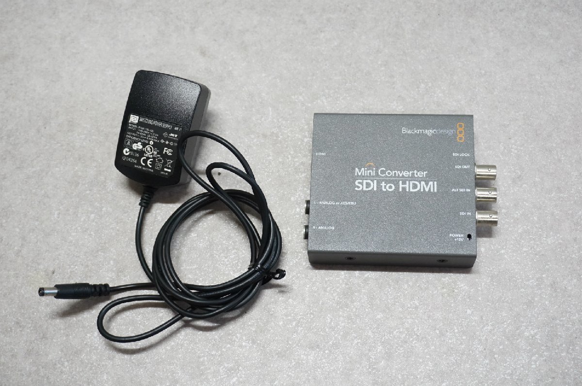 [SK][S673460] ② Blackmagic Design ブラックマジックデザイン HDM to SDI Mini Converter HDMI SDI コンバータ ACアダプター付き