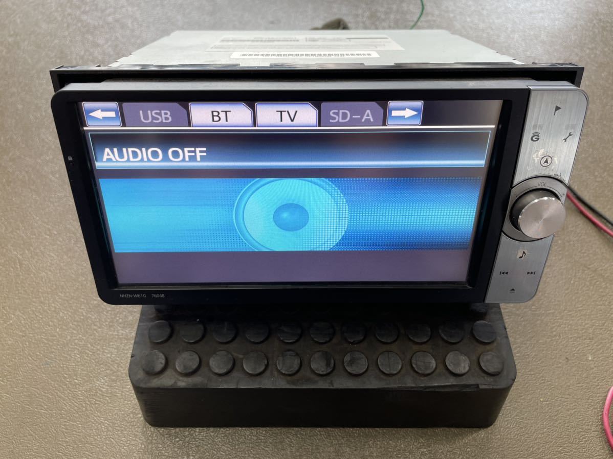 ヨタ純正ナビ トヨタ 純正ナビ 型式 NHZN-W61G DVD再生 Bluetooth