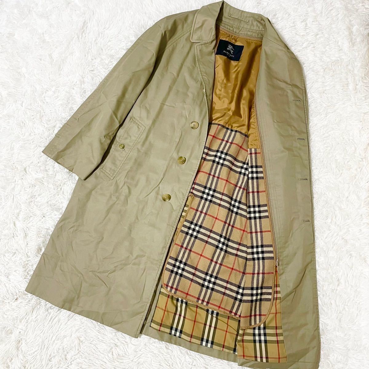 極美品 BURBERRY LONDON バーバリーロンドン ダッフルコート メガ 