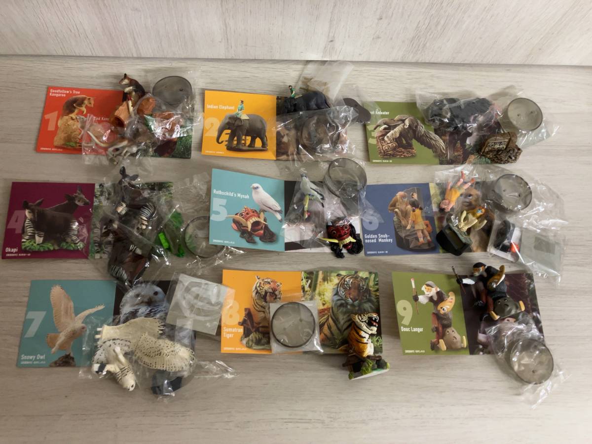 海洋堂 ズーラシアランチ ジャングルクラッカー お披露目バージョン 全9種セット