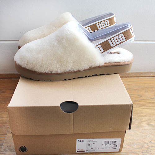 UGG　ムートン　フラッフ イヤー クロッグ　新品未使用品　２３．５ｃｍサイズ位　レディース