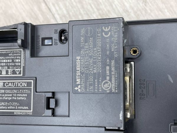 グラフィックオペレーションターミナル 三菱電機 MITSUBISHI GOT2000