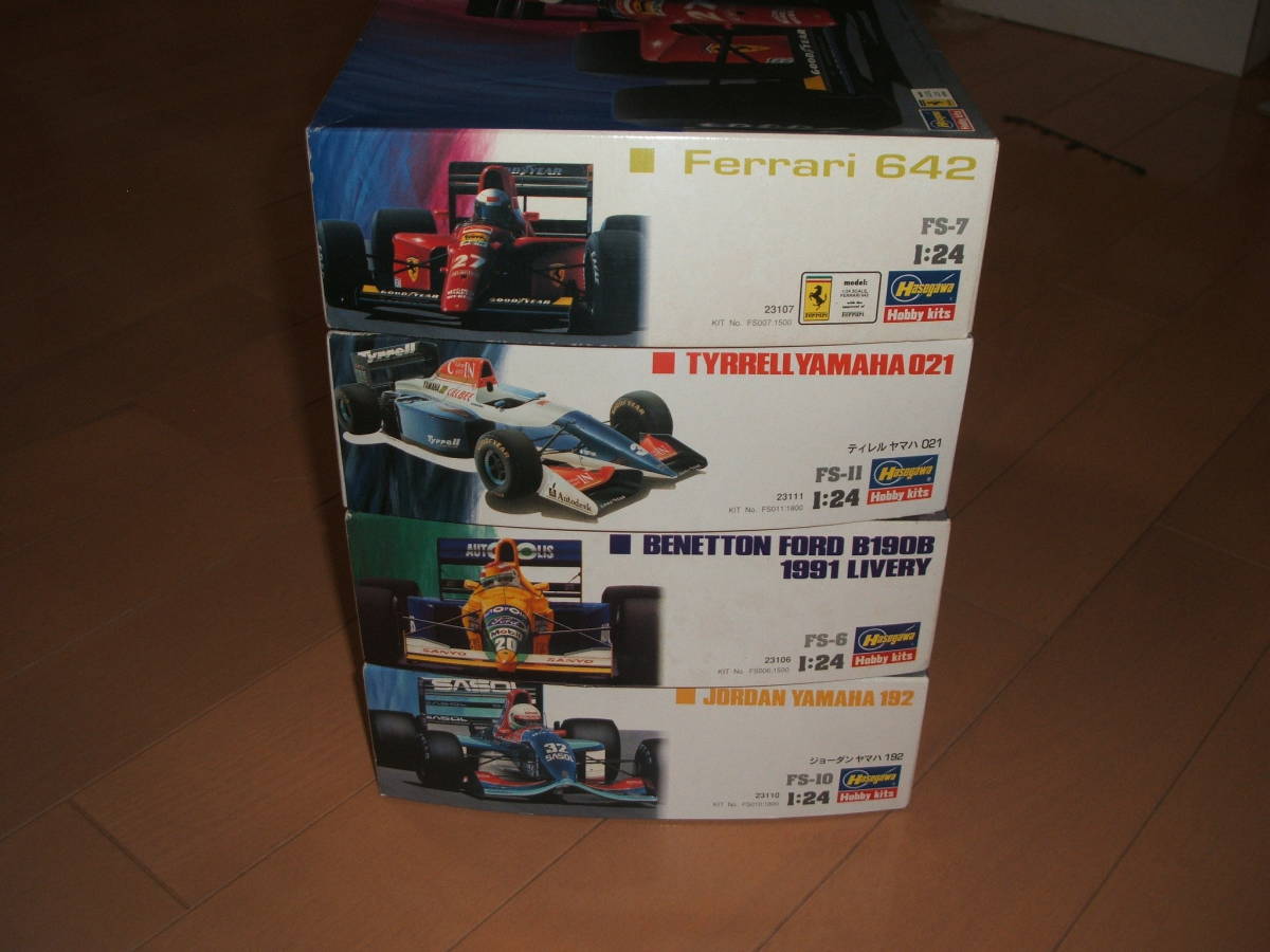 てんしゃし ハセガワ1/24 F1 フェラーリ642他 4点セット プラモデル レーシング