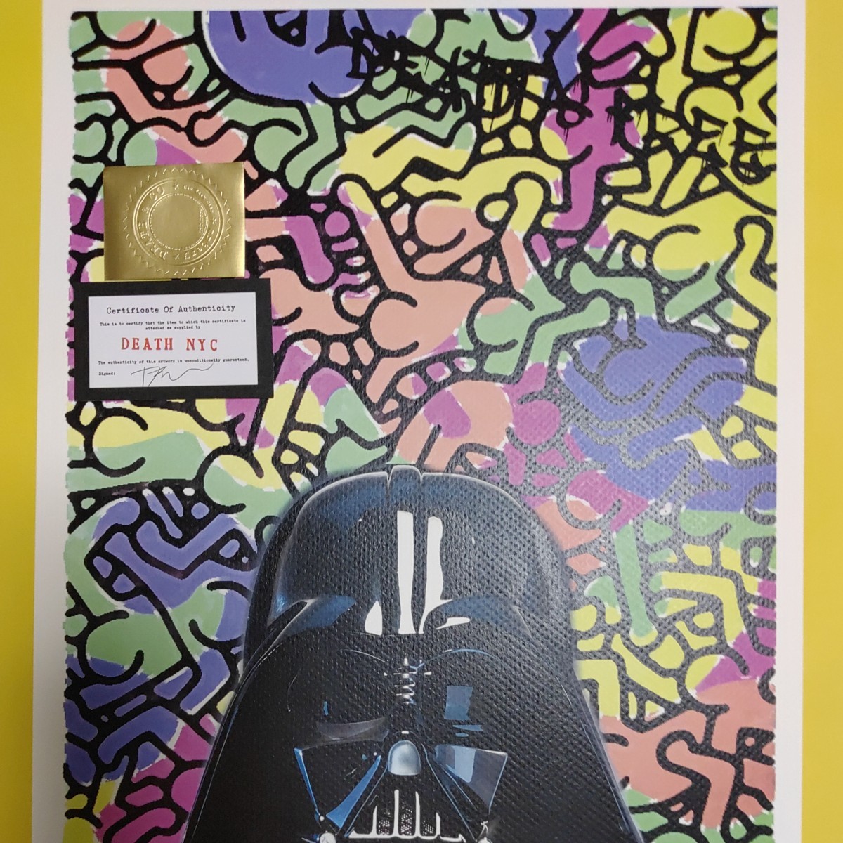 額装付/ DEATH NYC /ダースベーダ/ルイヴィトン DEATHNYC世界限定100枚