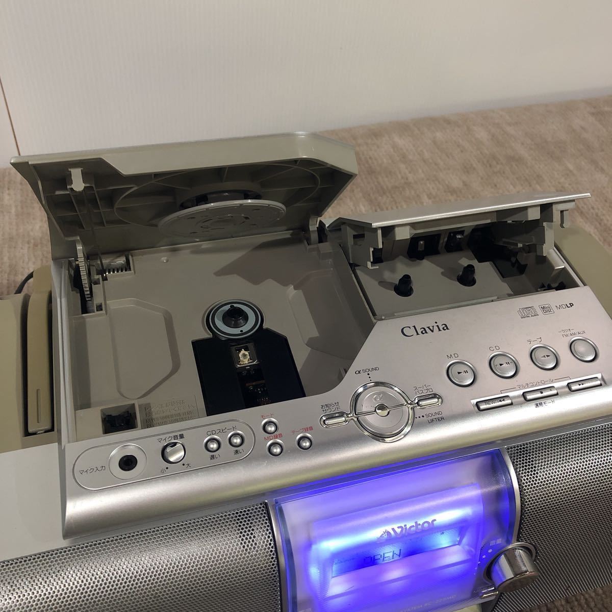 ビクター CD、MDポータブルシステム RC-Z25MD 教育・業務用 - W501美品