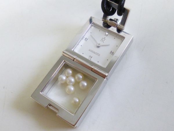 F522-J11-1096☆ MIKIMOTO ミキモト ネックレス 時計 ペンダント 