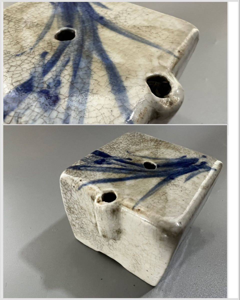 時代 李朝白磁角水滴 /中国古玩 朝鮮美術 骨董品 時代品 美術品 古美術