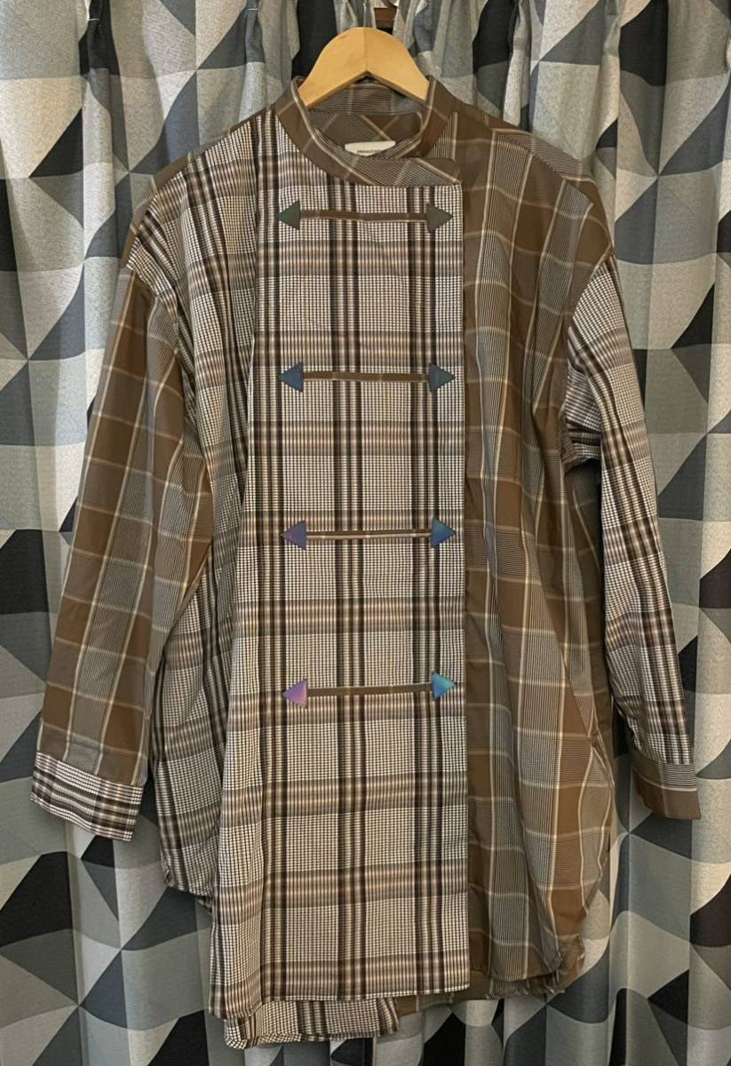 試着のみ ENDRECHERI PLAID OPEN SHIRTS