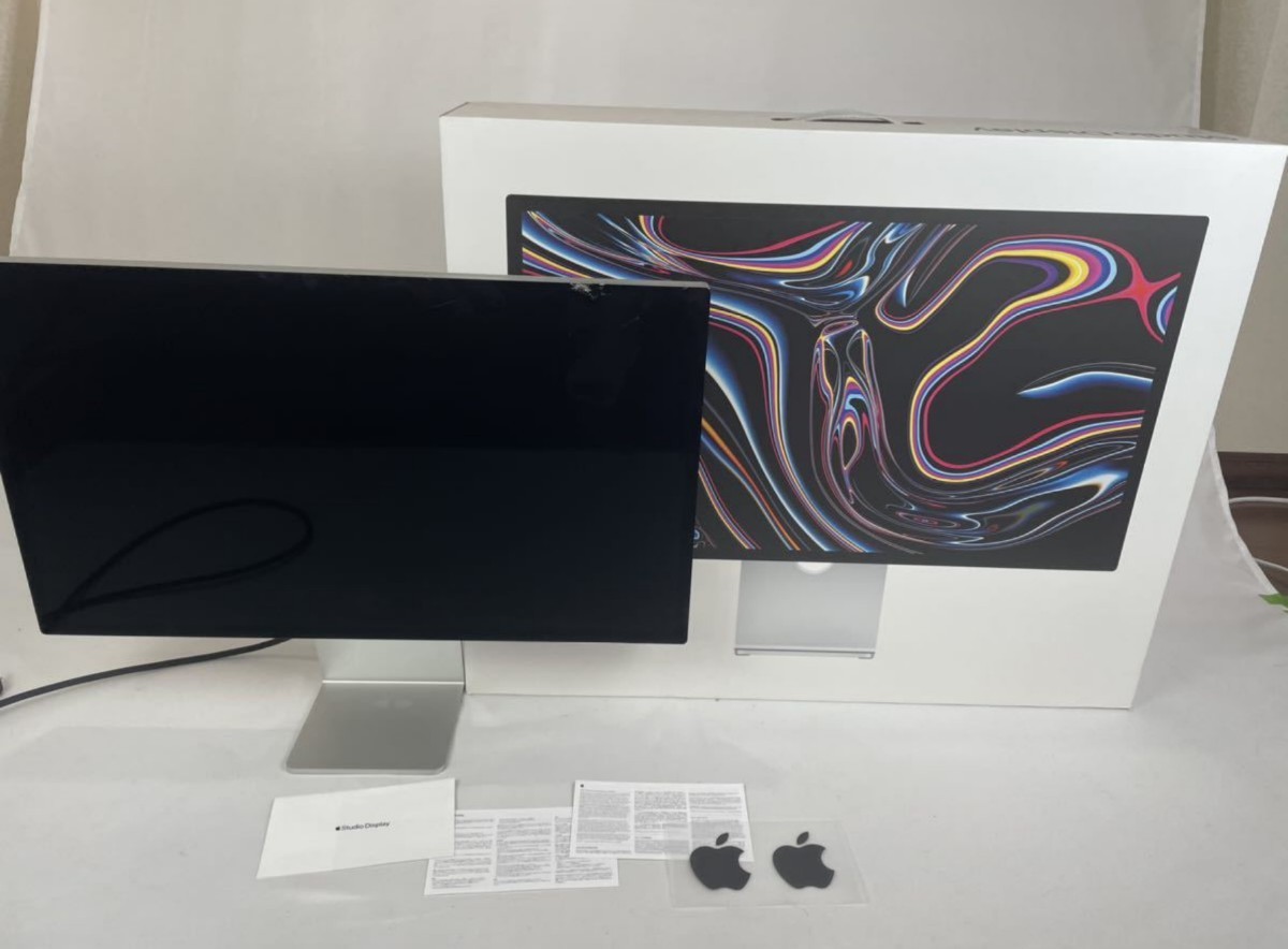 Studio Display Apple - 標準ガラス 美品の通販はau PAY 標準ガラス傾きを