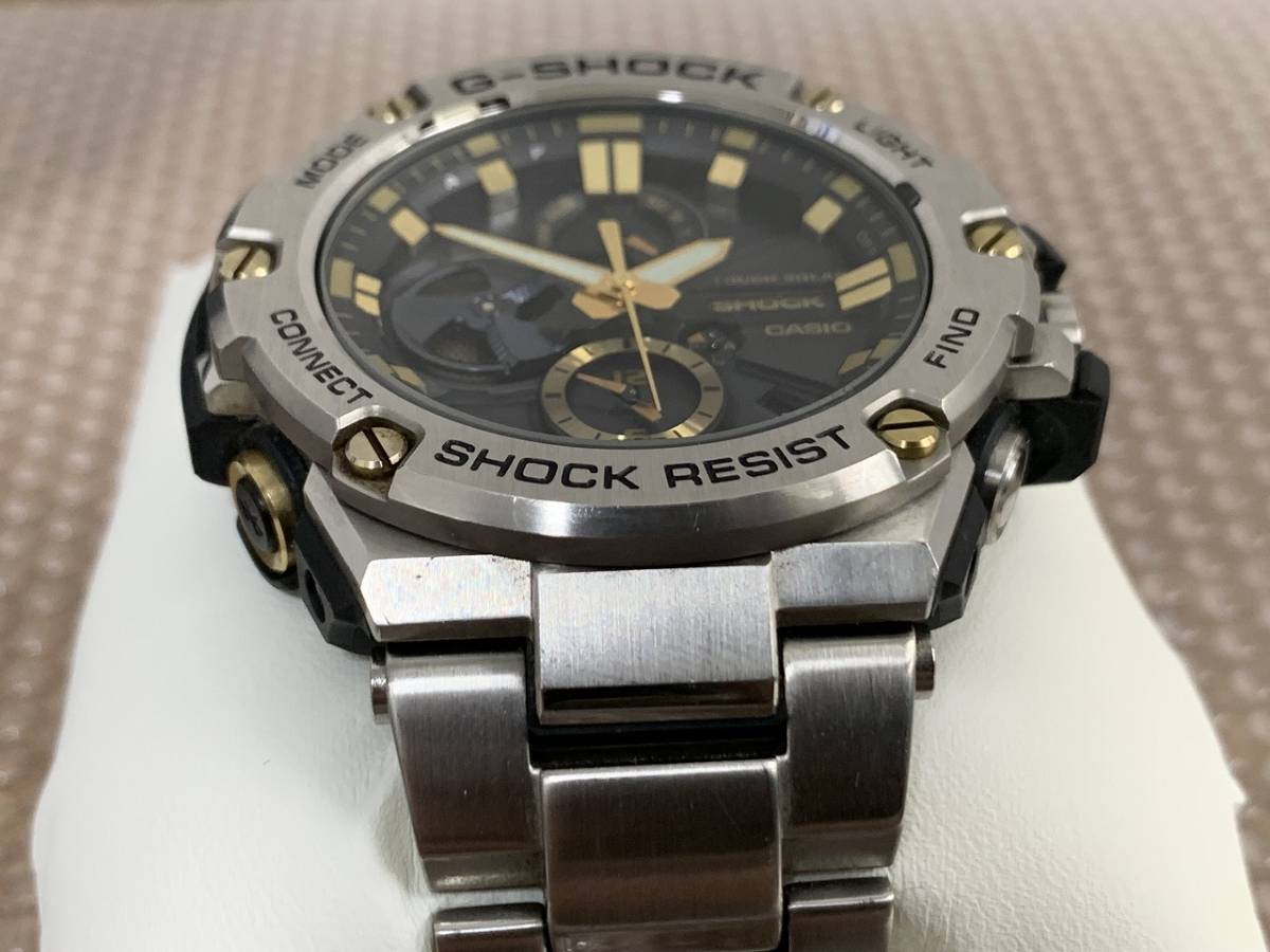 ☆11097 カシオ/CASIO G-SHOCK タフソーラー GST-B100 G-STEEL 腕時計 