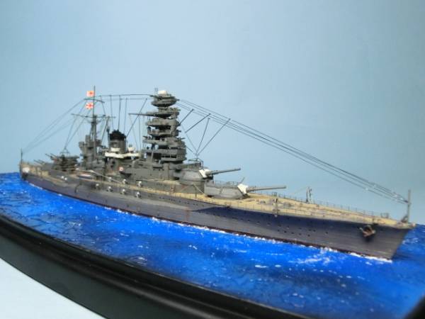 KUMA☆完成品日本帝国海軍戦艦陸奥 海洋ジオラマ 1/700(日本)｜売買
