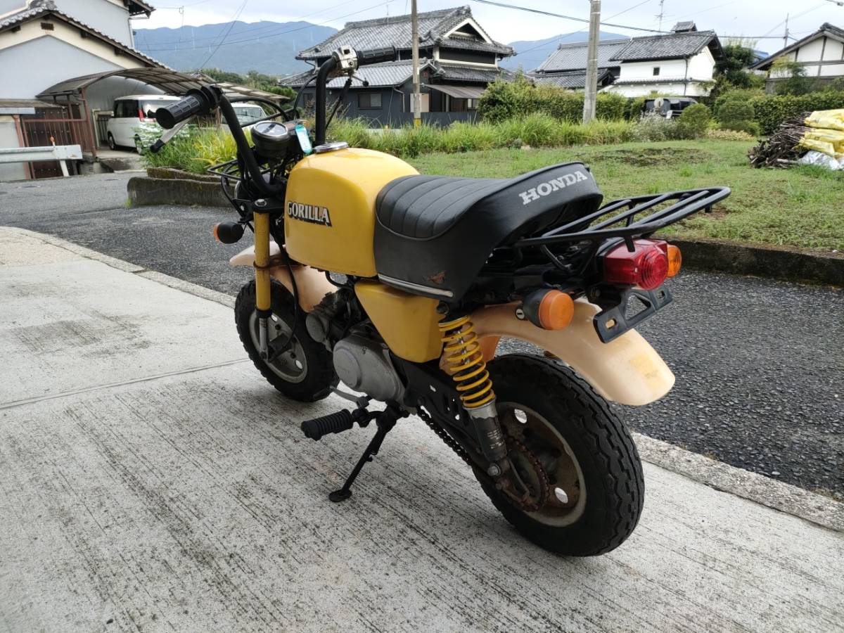 □大阪河南町より□Z50J ゴリラ□不動キック下りる レストアベース車□