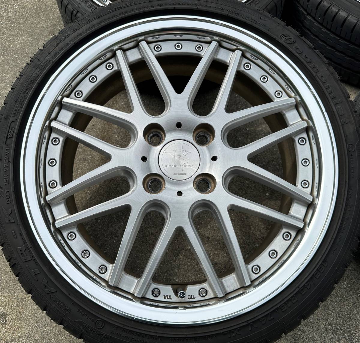 生産終了品！ 傷少な目！ WORK リザルタード MESH 16インチ バリ山 