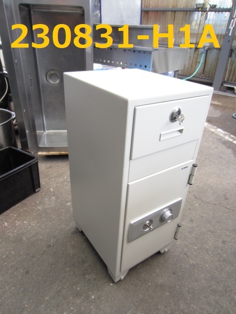 投入専用耐火金庫/1H*20年/PS-20/ダイヤルタイプ/横移動/鍵付き/エーコー/中古即決品/★　商品番号230831-H1A