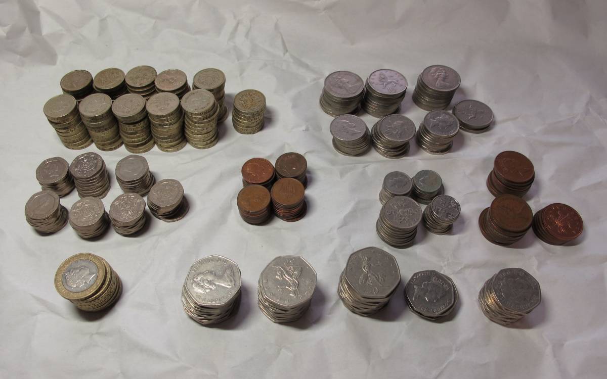 1円～ 世界の流通コイン イギリスの硬貨 いろいろ ポンド ペンス