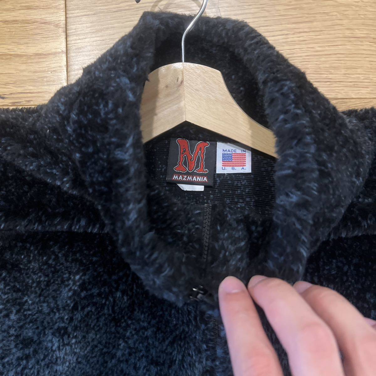90s mazmaniaフリース Supreme サンプリング USA製 FLEECE マズマニア 