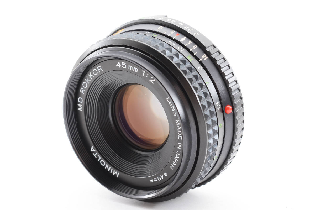 ★極上美品★ミノルタ MINOLTA MD ROKKOR 45mm F2 ★完動★#18426
