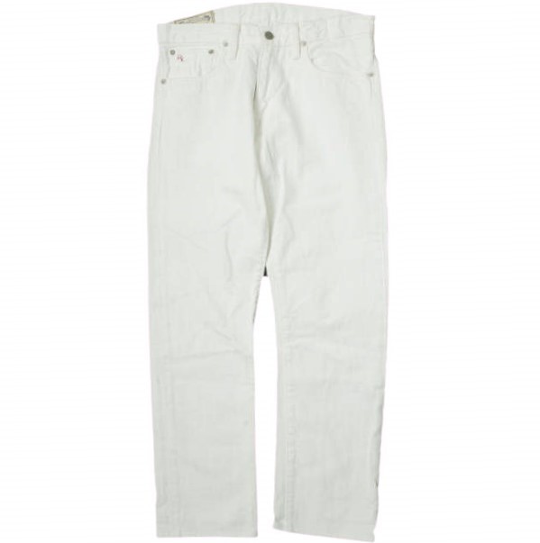 POLO RALPH LAUREN ポロ・ラルフローレン VARICK SLIM STRAIGHT WHITE JEANS スリムストレートジーンズ 30 ホワイト デニムパンツ g11910