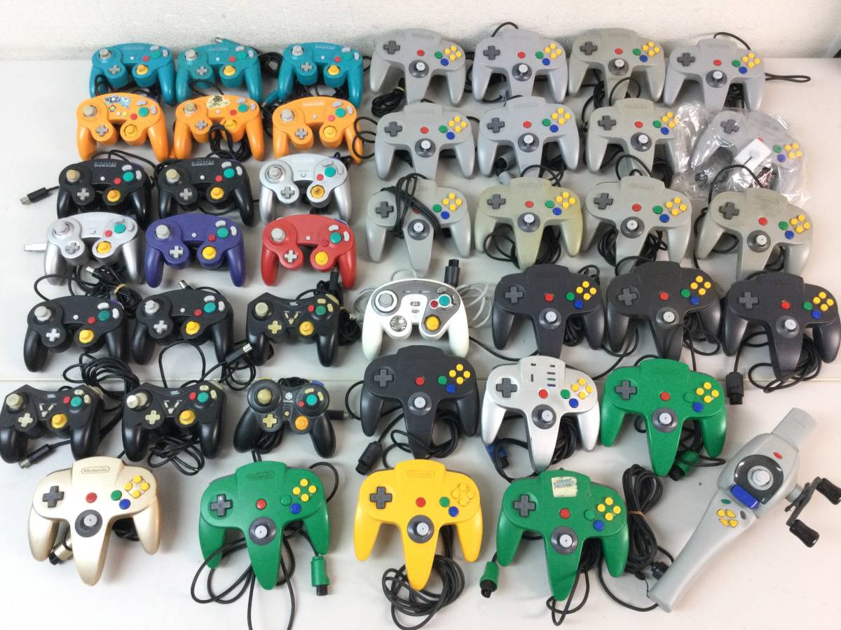 ゲームキューブ N64 コントローラー 42個 まとめ 社外品 ニンテンドー 任天堂 ジョイパッドキューブミニ GAME FORCE 他