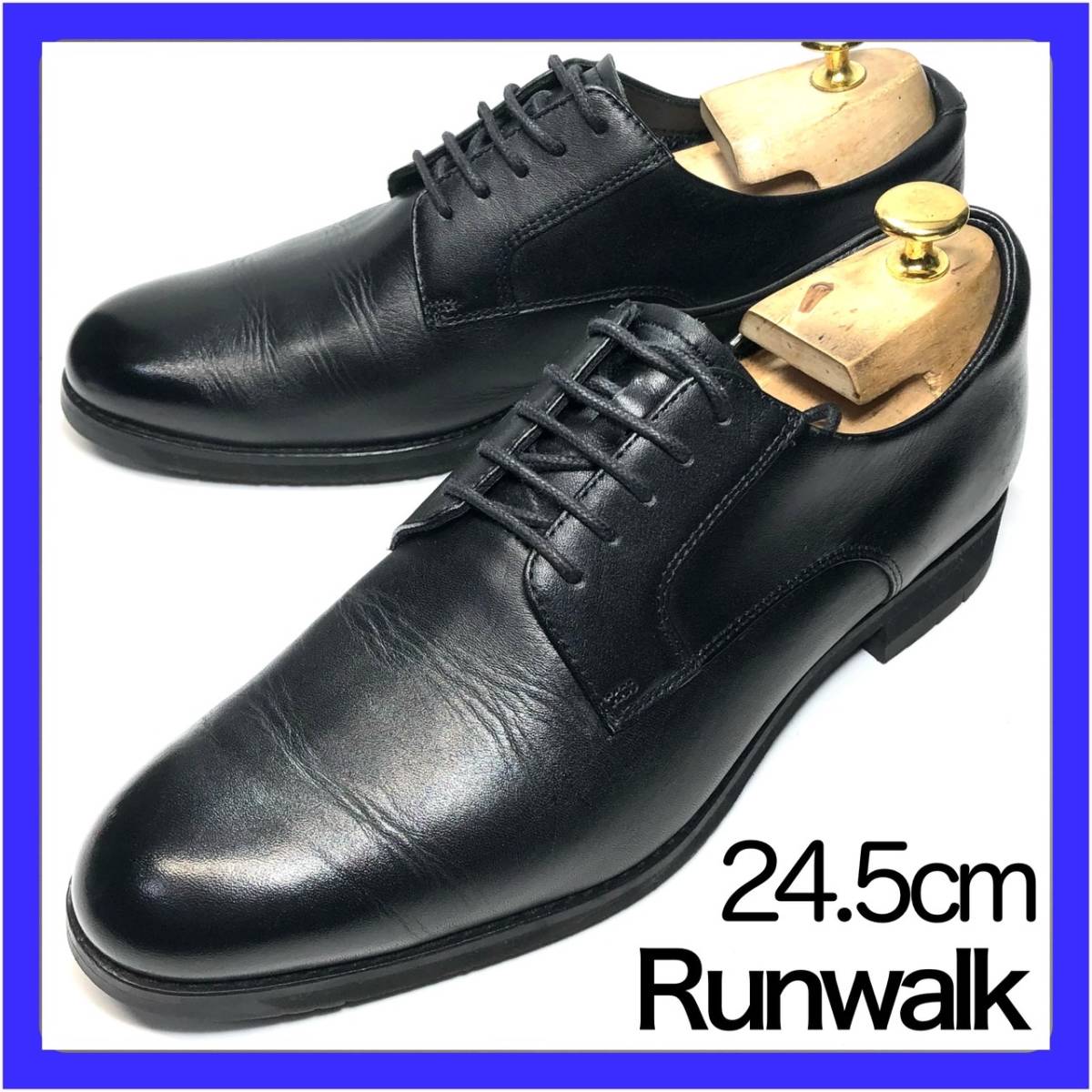 Runwalk 24.5cm メンズ プレーントゥ ランウォーク 1231A145 革靴 