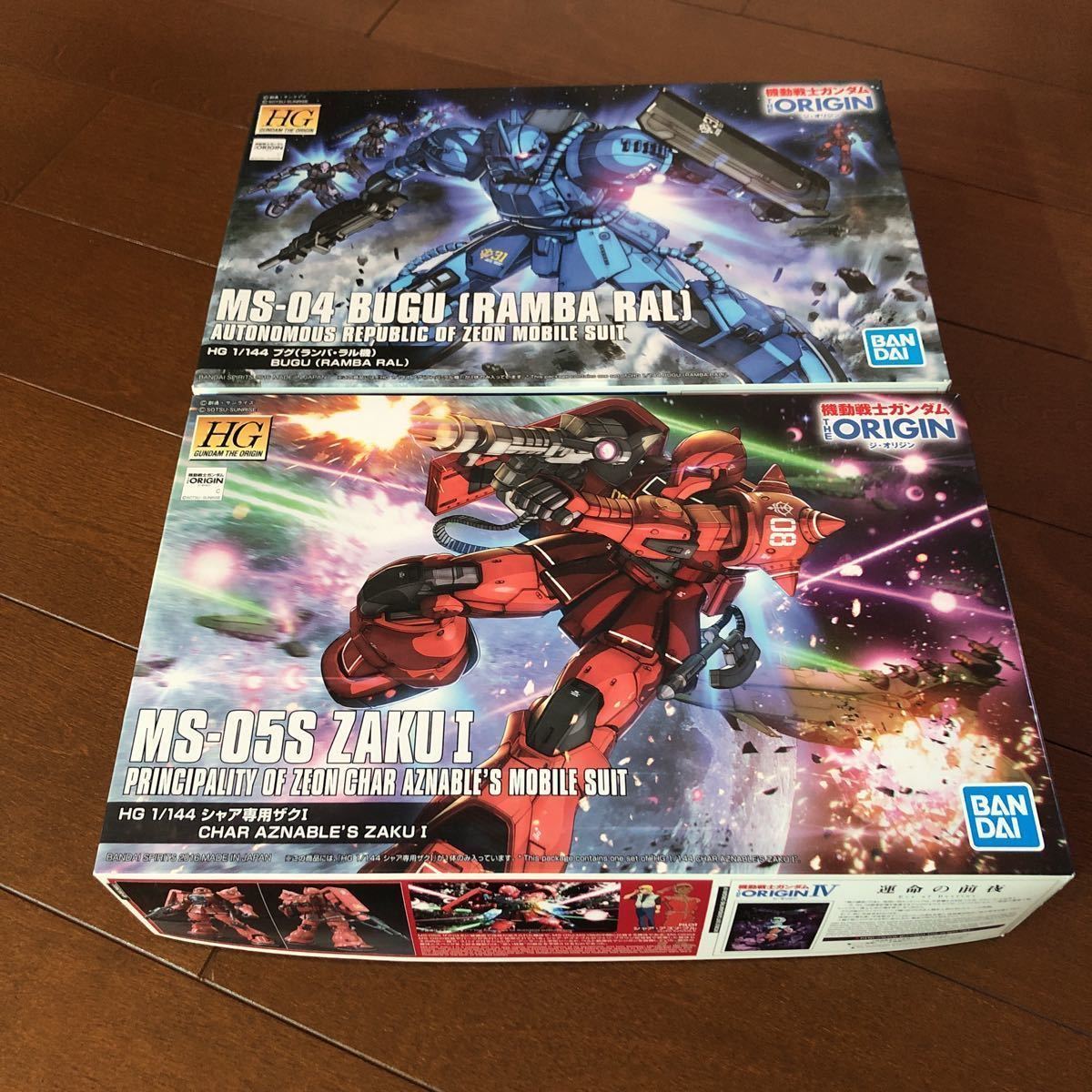 バンダイ 未組立 ガンプラ 1/144 THE ORIGIN HG シャア専用ザクⅠ HG