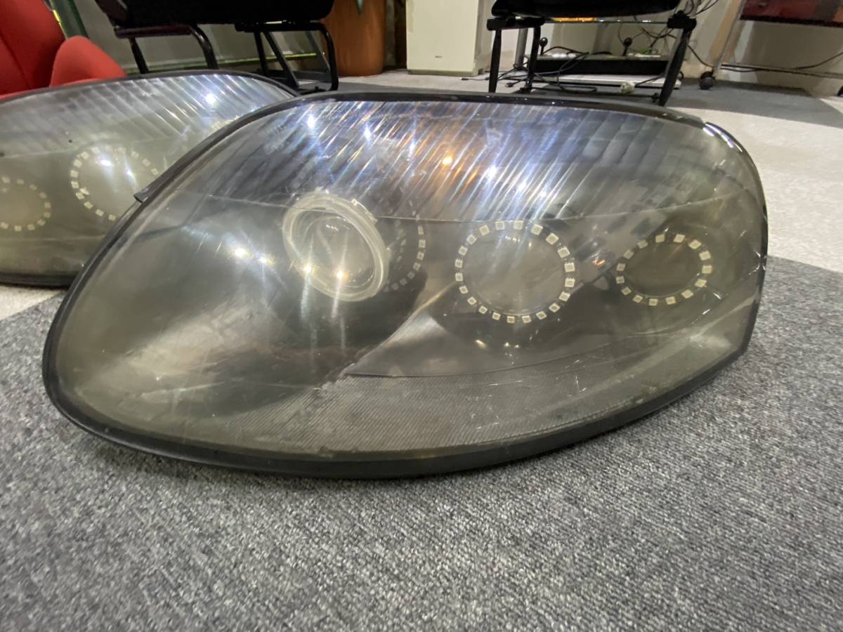 中古品 ジャンク JZA80 80スープラ 後期 ヘッドライト 加工品(ヘッド 