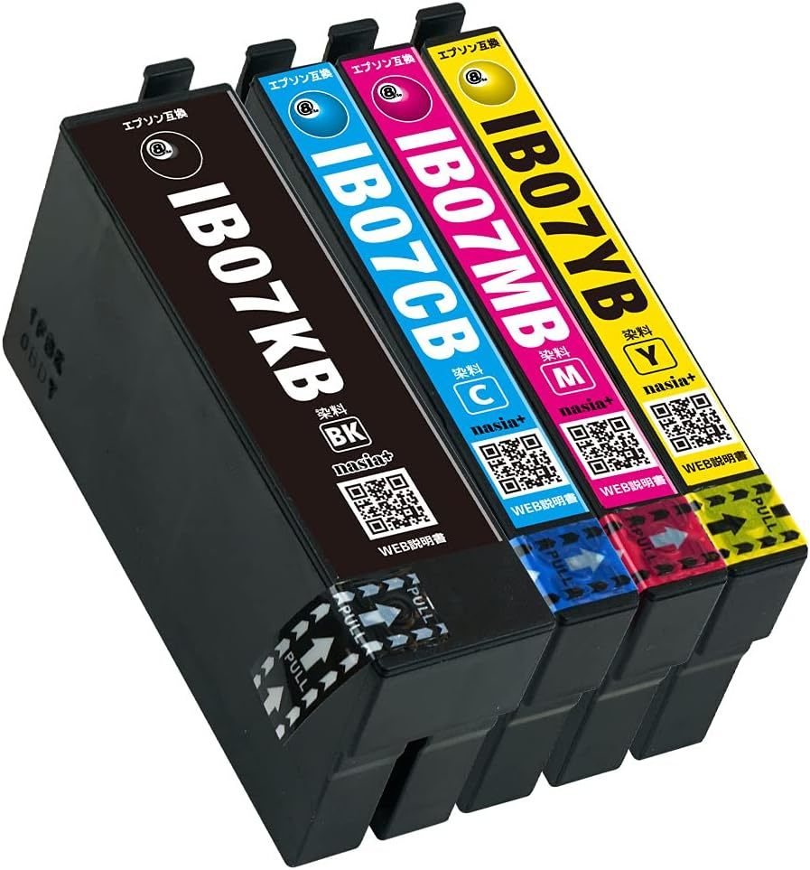 エプソン用 IB07 (KB/CB/MB/YB) 【4色セット】 互換 インク