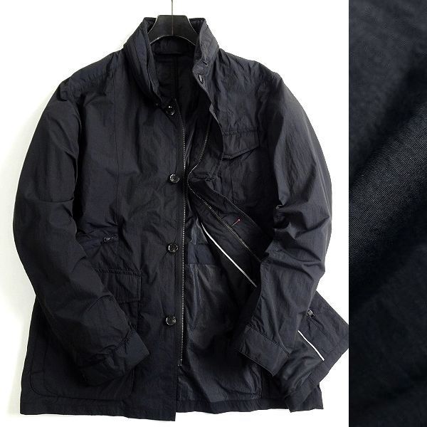 ■D'URBAN ダーバン 新品 定価6.6万 撥水 高機能タイプライター インフード フィールドジャケット ブルゾン M-65 026 99 L ▲070▼bus8801a