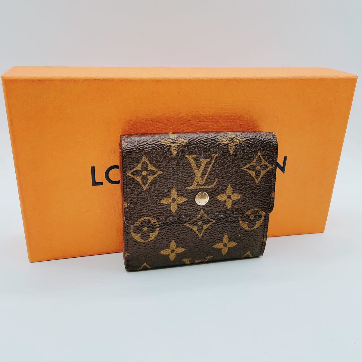VUITTON モノグラム LOUIS 折り財布 二つ オーガナイザー A_4088【美品