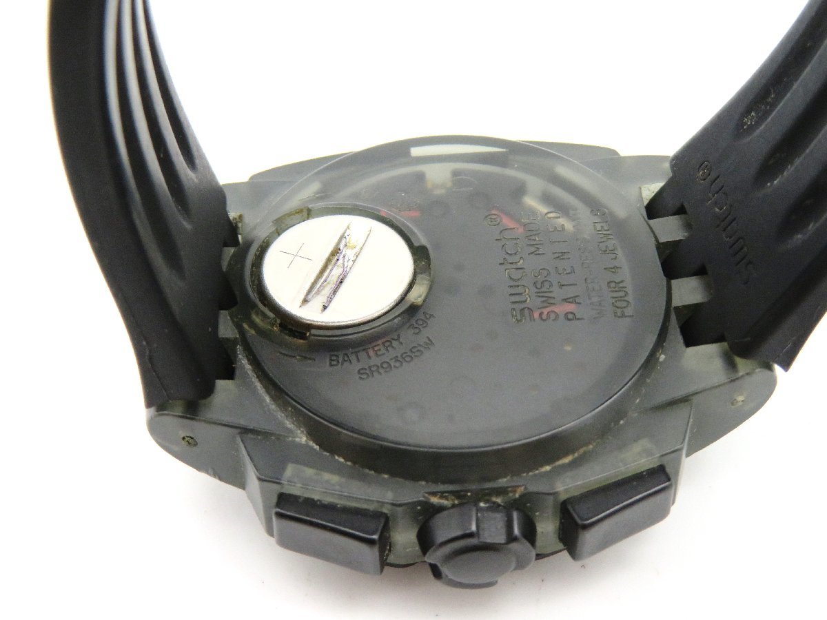 swatch腕時計【稼働品】 スウォッチ クオーツ 腕時計 メンズ 1◇稼働◇ swatch Q62306 ブラック